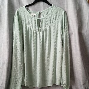 Mint Green Textured Women's Top